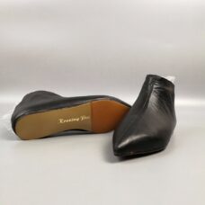 Krazing Pot Big Size Full Grain Leather Soft Winter Spring Shoes Modern Girl Pointed Toe Slip on Flats Office Lady Pregnant Shoe 6