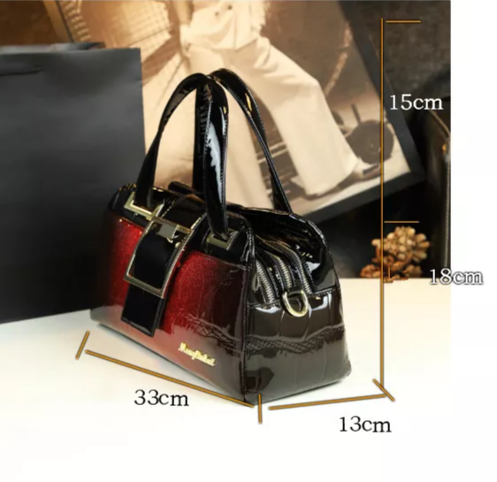 Genuine Leather Glossy Multi-Pocket Doctor Bag 6