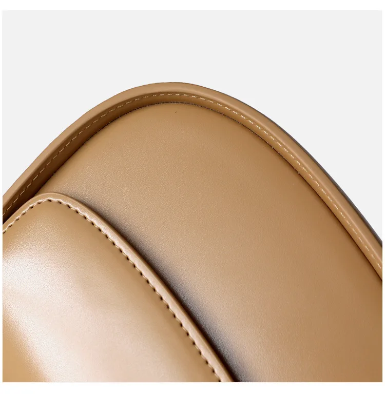 Genuine Leather Sleek Saddle Cross-body Bag 4
