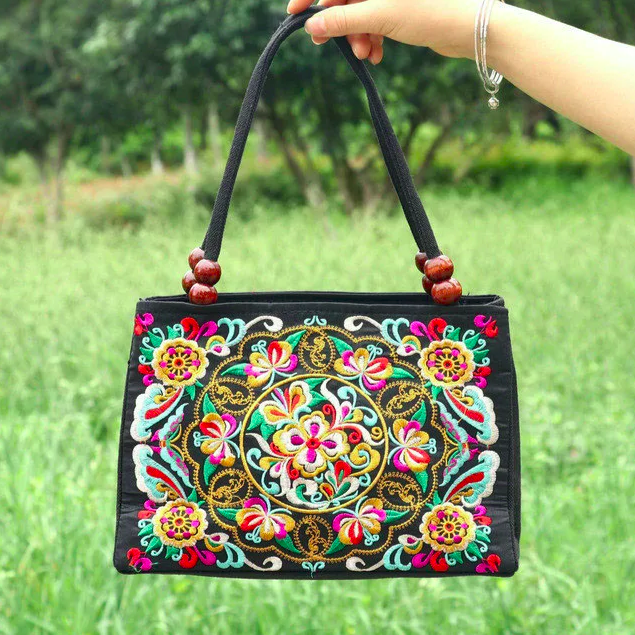 Polyester Stylish Embroidered Tote 3