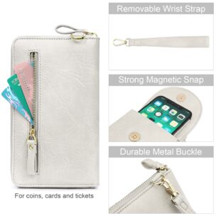 RFID Blocking Small Crossbody Cell Phone Clutch Phone Wallet 3