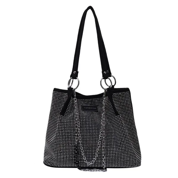 Vegan Leather Sparkle Polka-Dot Tote 11