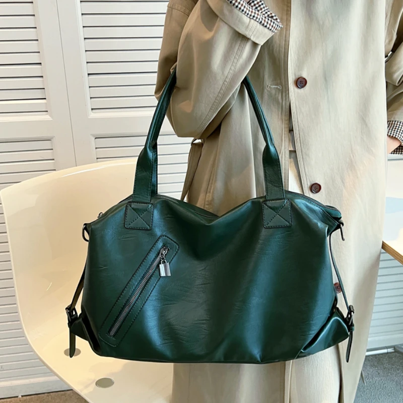 Vegan Leather Overnighter Tote 4