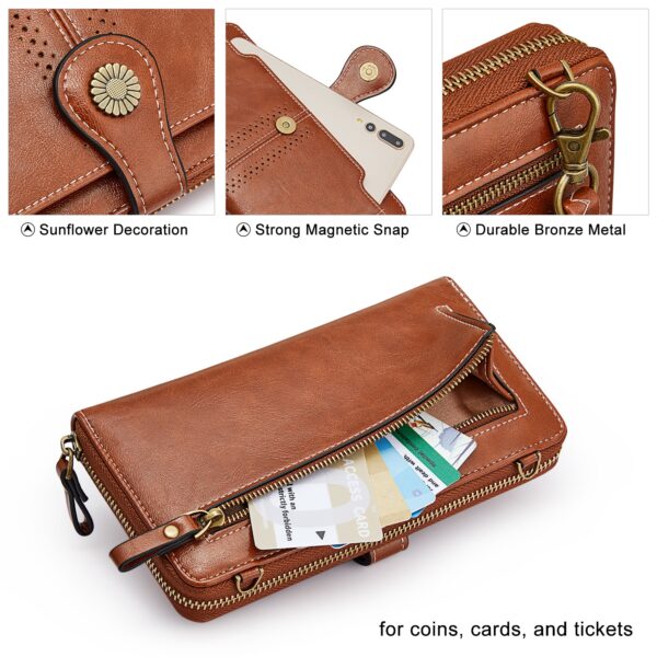 Cellphone Purse with RFID Blocking with 2 Straps 2