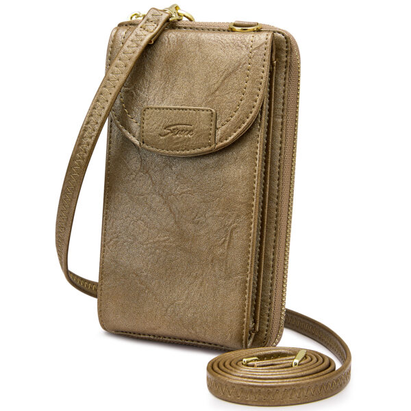 RFID Blocking Small Crossbody Cell Phone Clutch Phone Wallet 15