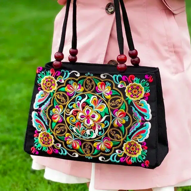 Polyester Stylish Embroidered Tote 2
