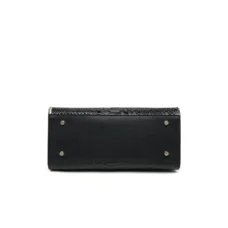 Genuine Leather Snake Skin Embellished Tote 5