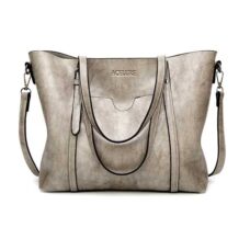 Oil Waxed Women's Leather Cross-Body Tote Bag 7