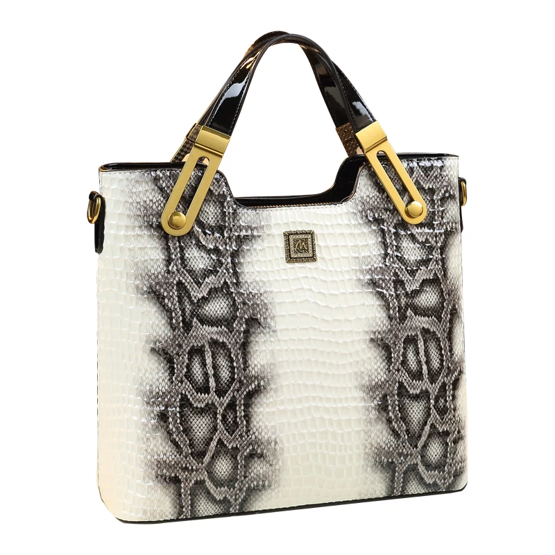 Genuine Leather Snake Charmer Tote 5