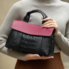 Genuine Leather Vogue Elegance Flap Bag 7