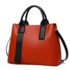 Genuine Leather Classic Clean Lines Tote 19