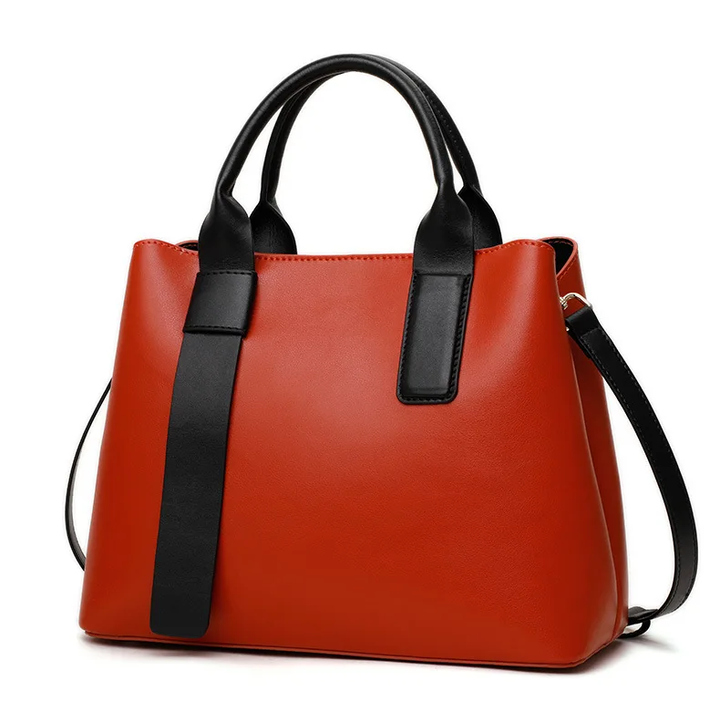 Genuine Leather Classic Clean Lines Tote 19