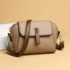 Vegan Leather Contemporary Urban Saddle Bag 1