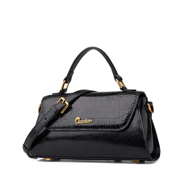 Genuine Leather Gloss & Glamour Flap Bag 2