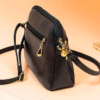 Vegan Leather Blossom Detail Sling Handbag 5