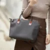 Genuine Leather Classic Carryall Tote 6