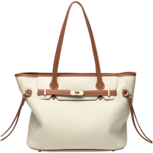 Genuine Leather Detail Delight Carryall Tote 3