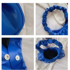 Crimped Vegan Leather Cloud Shoulder Bag 4