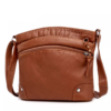 Vegan Leather Retro Crossbody Bucket Bag