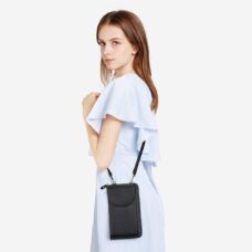 Vegan Leather RFID Blocking Crossbody Cell Phone Pouch & Wallet 2