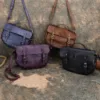 Genuine Leather Casual Buckle Saddle Bag 3