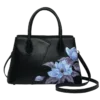 Genuine Leather Floral Blossom Tote 1