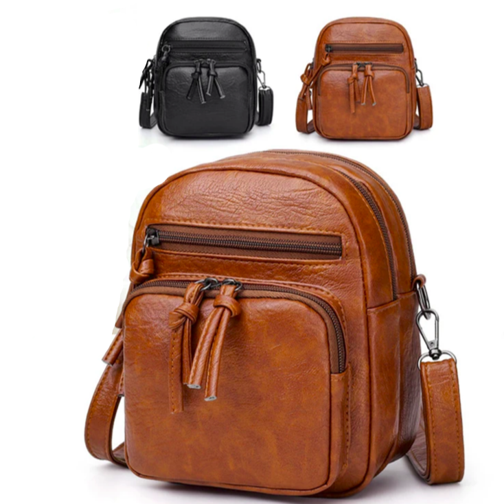 Vegan Leather Compact Classic Sling Bag 2