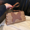 Vegan Leather Butterfly Baguette Bag