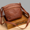 Vegan Leather Vintage Multi-Pocket Sling Bag 1