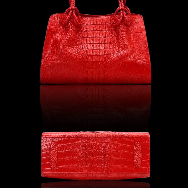 Genuine Leather Reptilian Rapture Tote 6