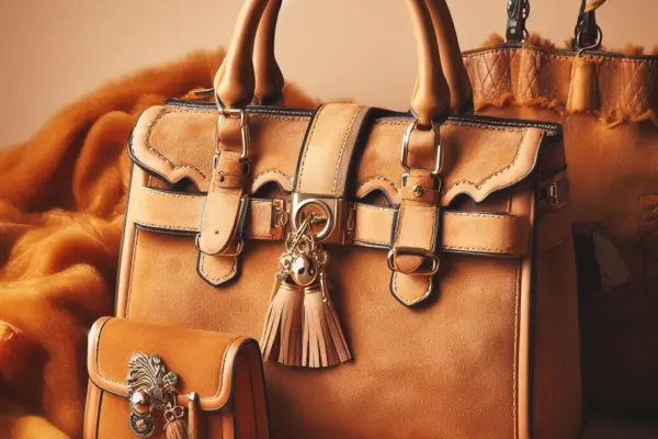 Brown Leather Stylish Handbag