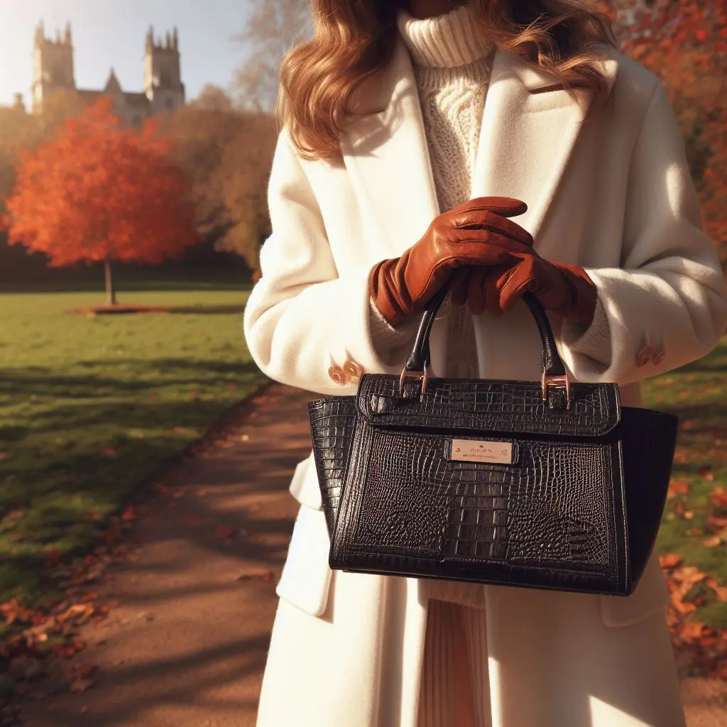 Aspinal Mayfair Bag in the Park in Autumn
