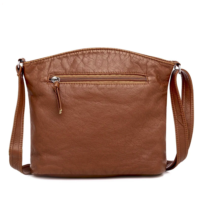 Vegan Leather Vintage Multi-Pocket Sling Bag 2