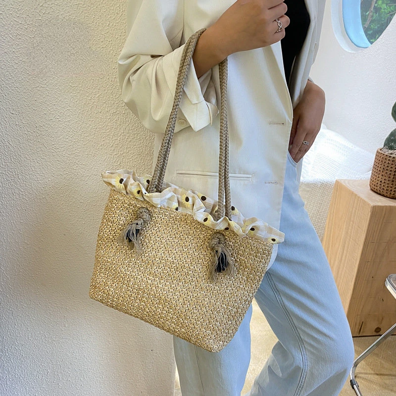 Woven Straw Summer Tote Bag 4