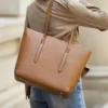 Genuine Leather Everyday Carryall Tote 1