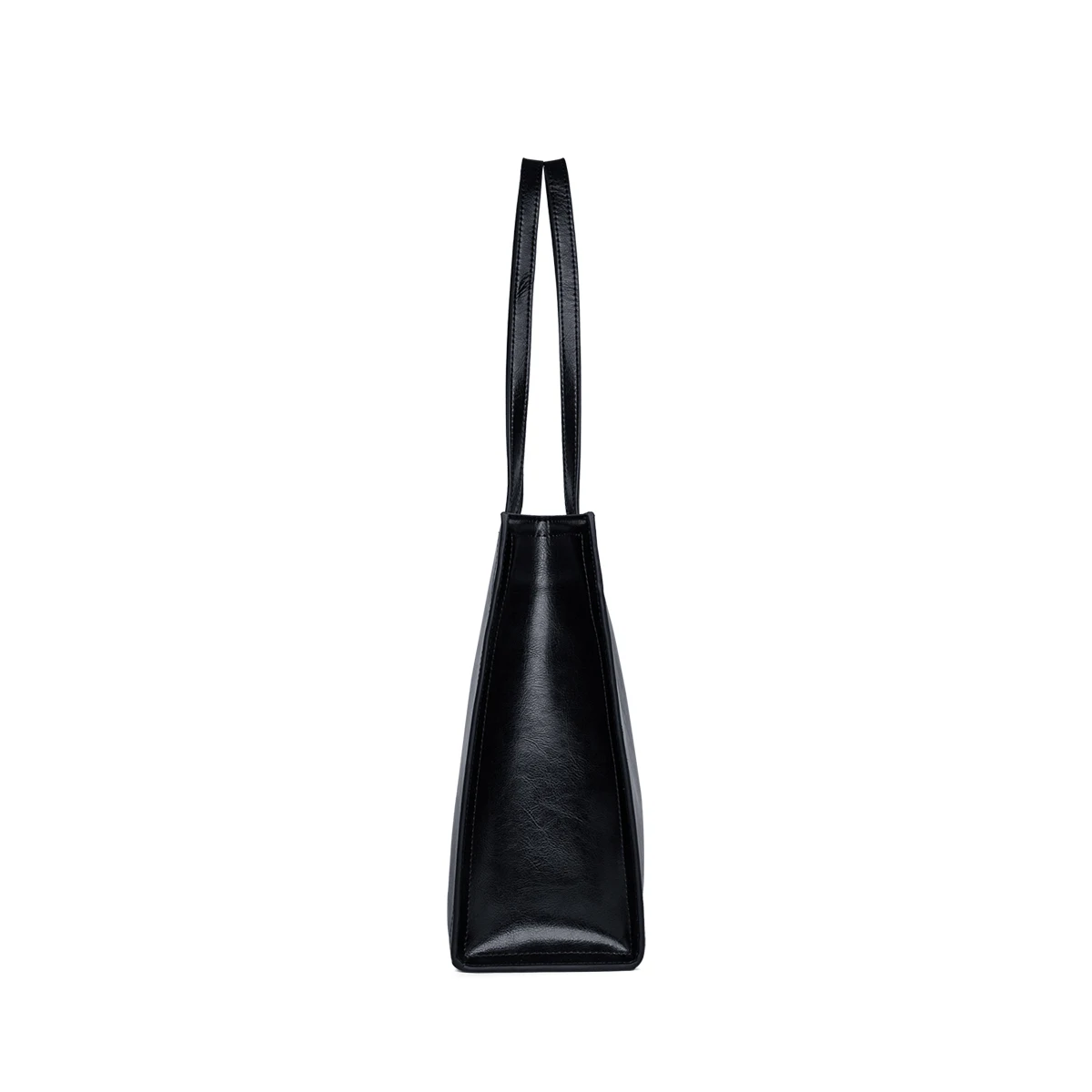 Genuine Leather Matte Carryall Tote 4