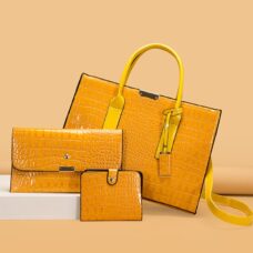 Crocodile Pattern PU Leather Lady's Crossbody Tote Bag 4