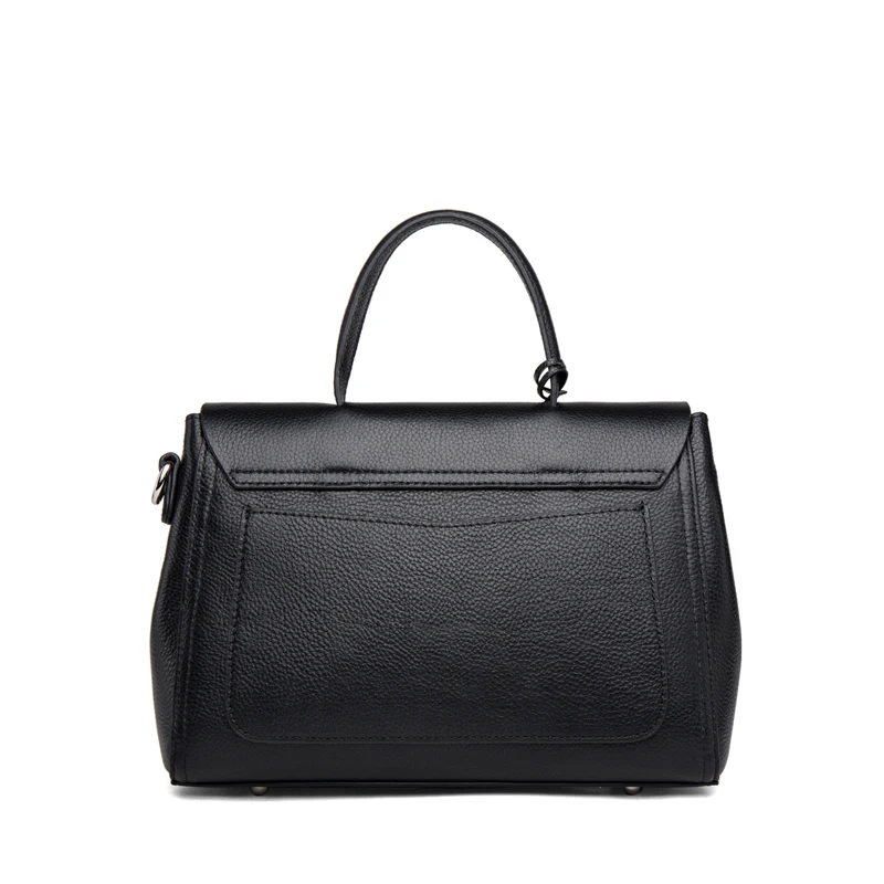 Genuine Leather Metropolitan Top-Handle Flap Bag 3