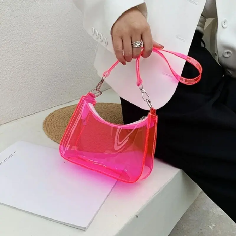 Clear PVC Jelly Candy Shoulder Bag 1