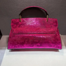 Genuine Leather Glossy Glamour Flap Bag 3