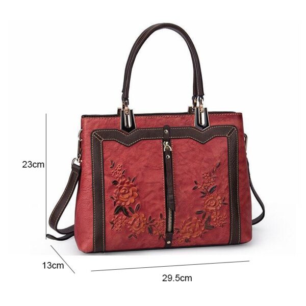 Retro Luxe Designer Handbags for Women: Genuine Leather Crossbody Bags with Large Capacity 2