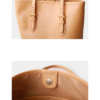 Genuine Leather Classic Commuter Bucket Bag 5