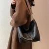 Vegan Leather Patchwork Strap Hobo 4