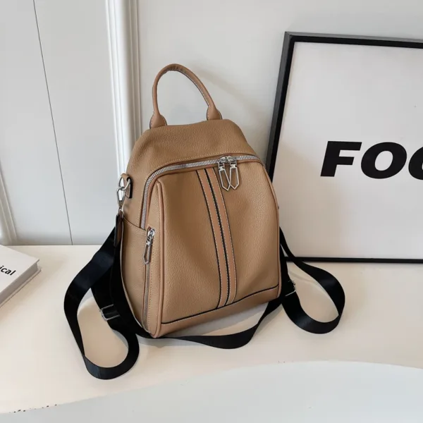 Vegan Leather Multi-Function Backpack 9