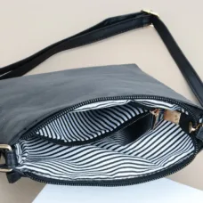 Vegan Leather Bohemian Tassel Zip Sling Bag 4