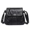 Vegan Leather Double Compartment Sling Bag 1