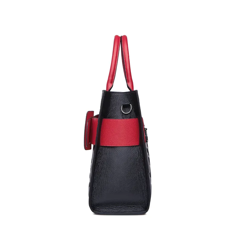 Genuine Leather Alphabet Aura Tote 4