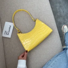 Vegan Leather Urban Croc-Effect Hobo 4