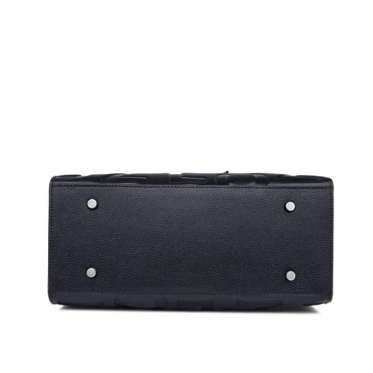 Genuine Leather Alphabet Aura Tote 5