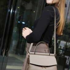 Leather Tote Bag with Crossbody Strap 4
